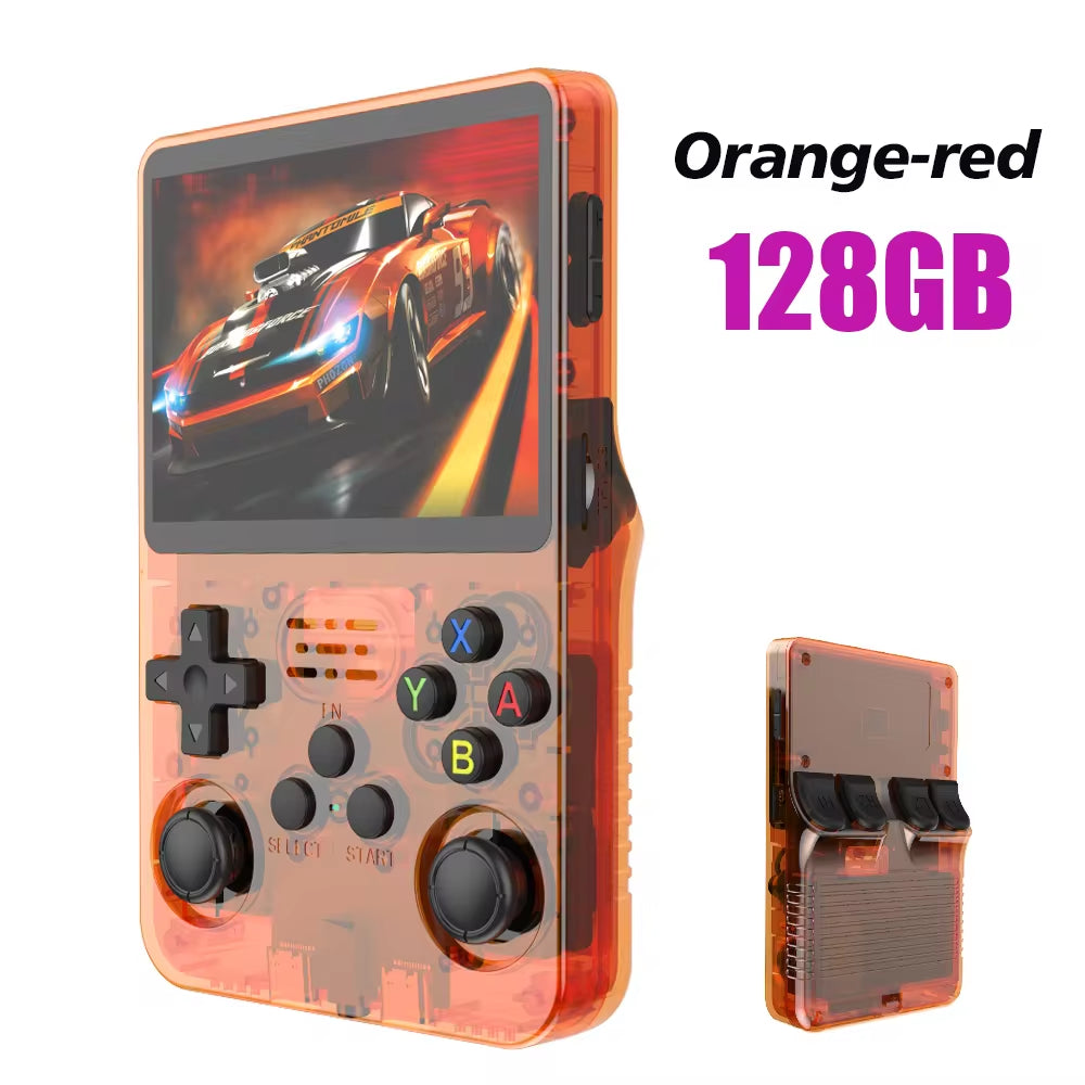Open Source R36S Retro Handheld Video Game Console Linux System 3.5 Inch IPS Screen Portable Pocket Video Player 64GB Games