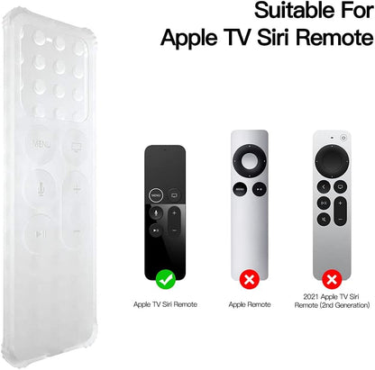 Protective Case Compatible for Apple TV 4K/4Th/Hd Siri Remote (1St Generation) - Lightweight [Anti Slip] Shock Proof Silicone Cover for Apple TV Siri Remote Controller (Green Glow in the Dark)
